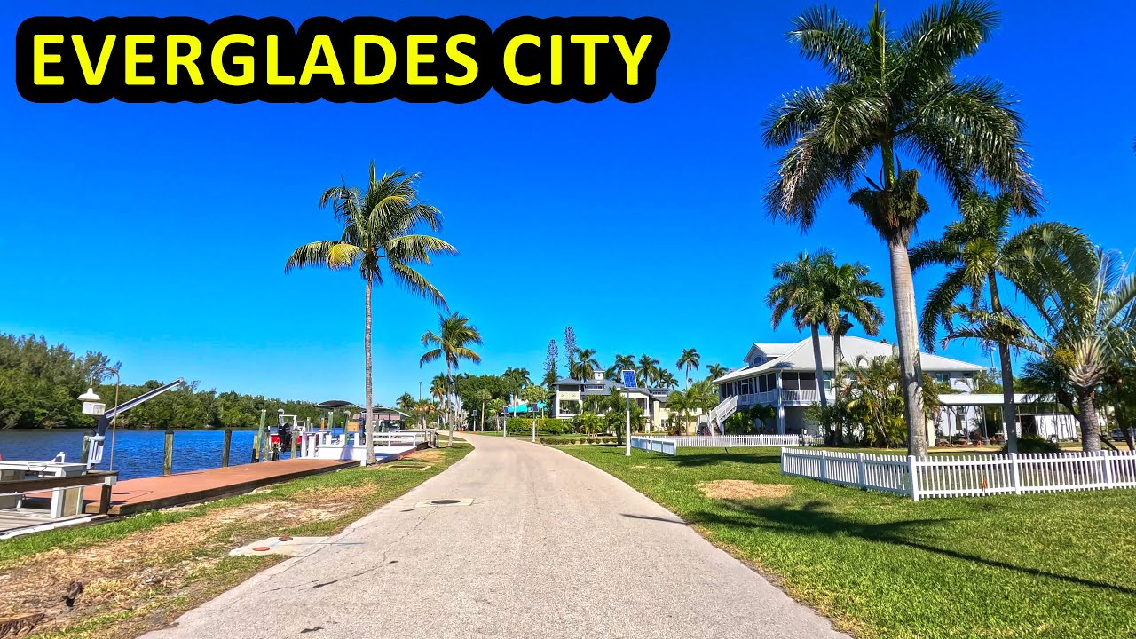 Everglades City Florida Driving Through