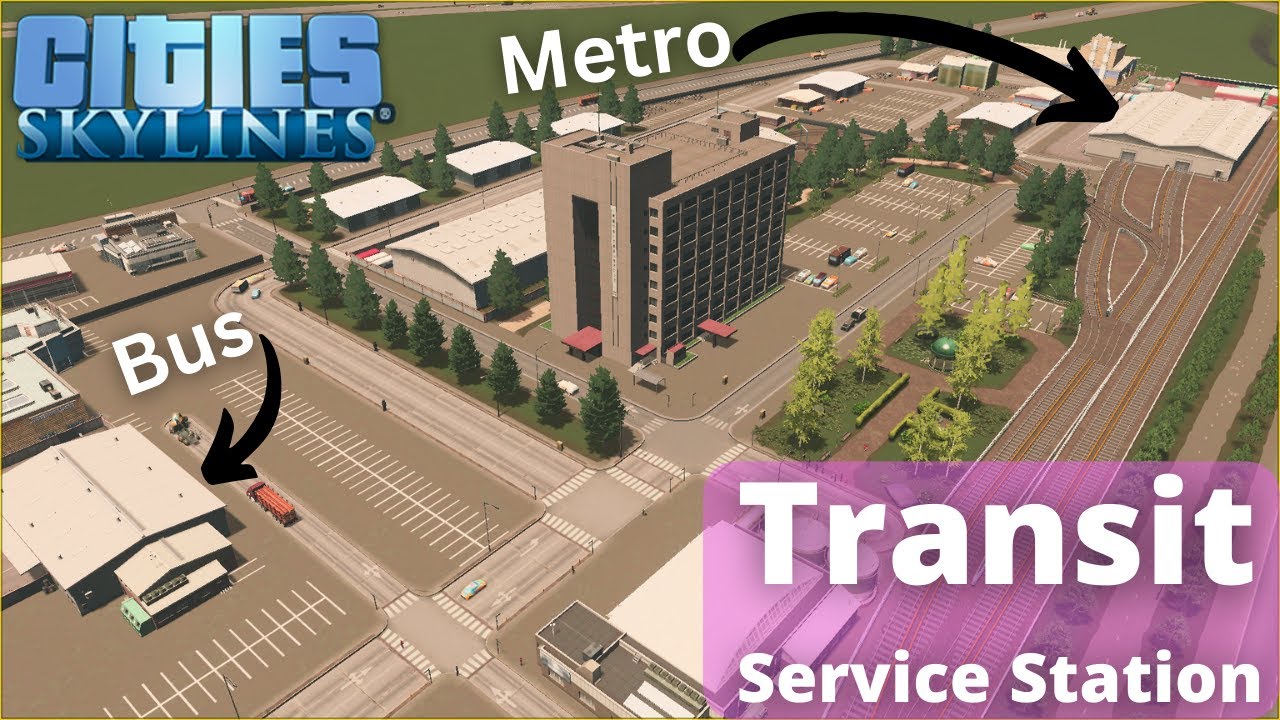 Building a Transit Service Depot – Cities Skylines Let's Play – Oracle Valley – Episode 53