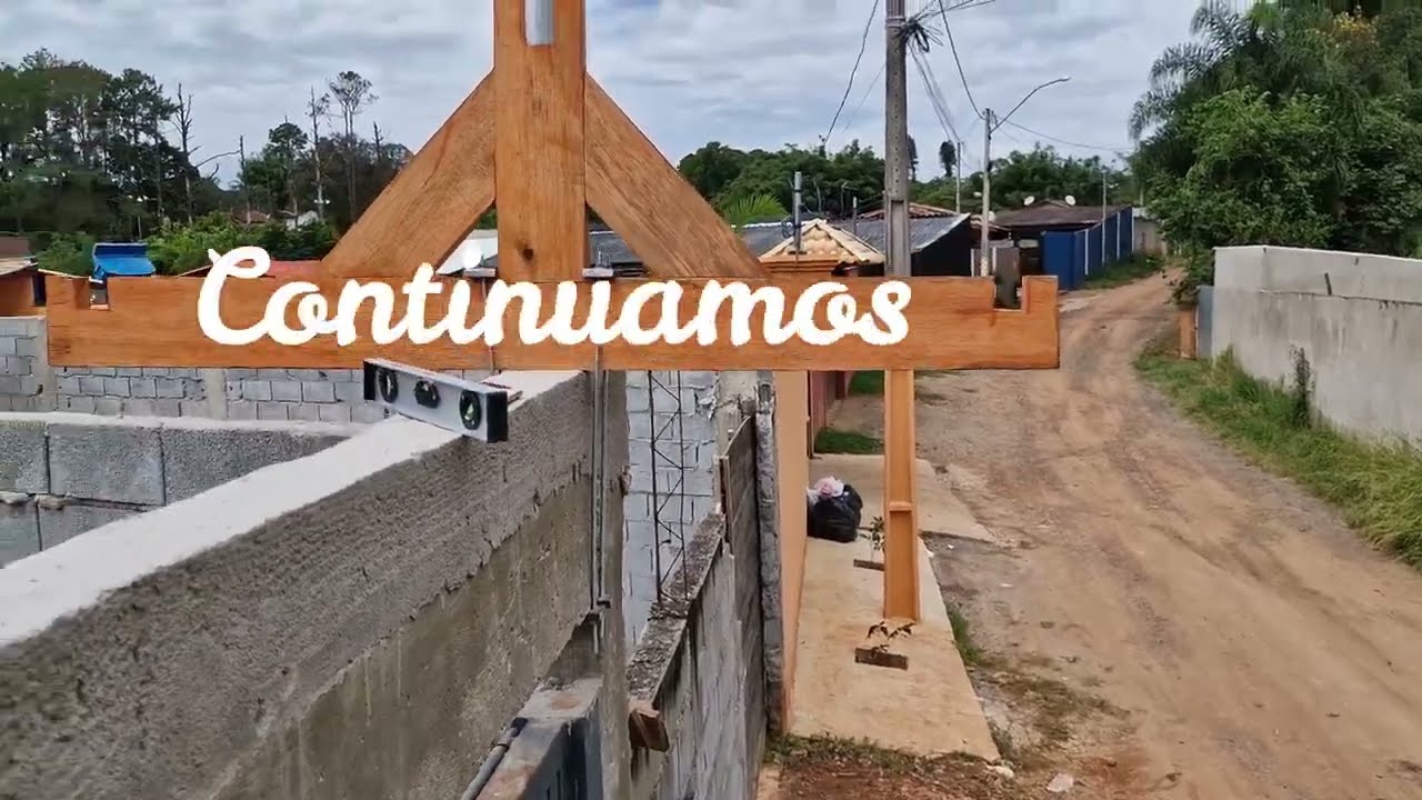 Video 1, na Construçao do Telhado do Portao
