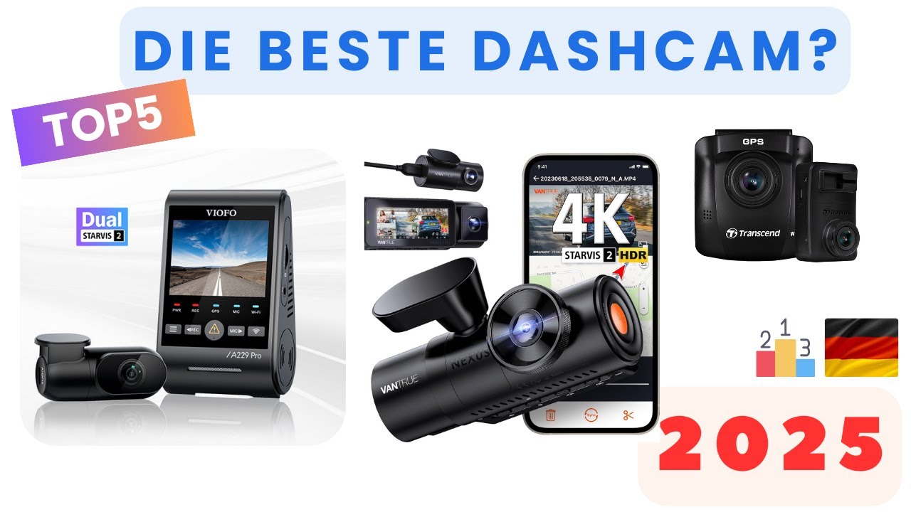 🚗 👀 Die 5 besten Dashcams in Deutschland 2025: Der große Test & Vergleich