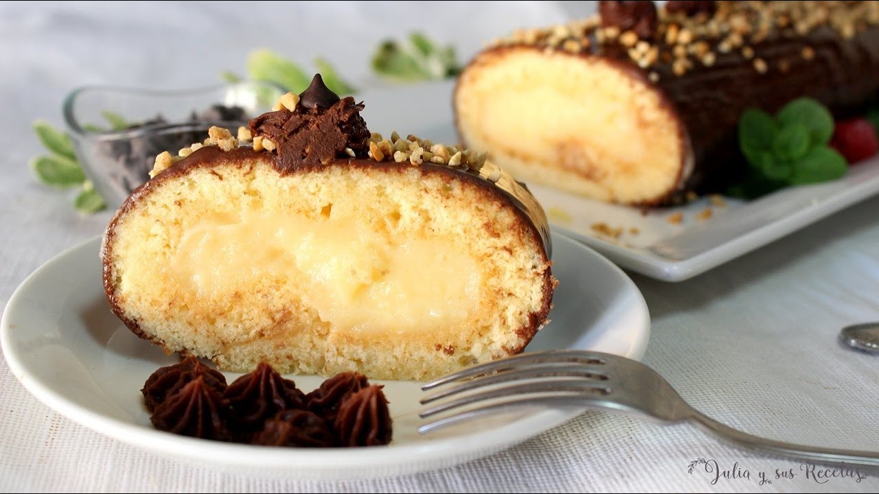 Brazo de crema y chocolate😍EL POSTRE PERFECTO PARA CUALQUIER OCASIÓN