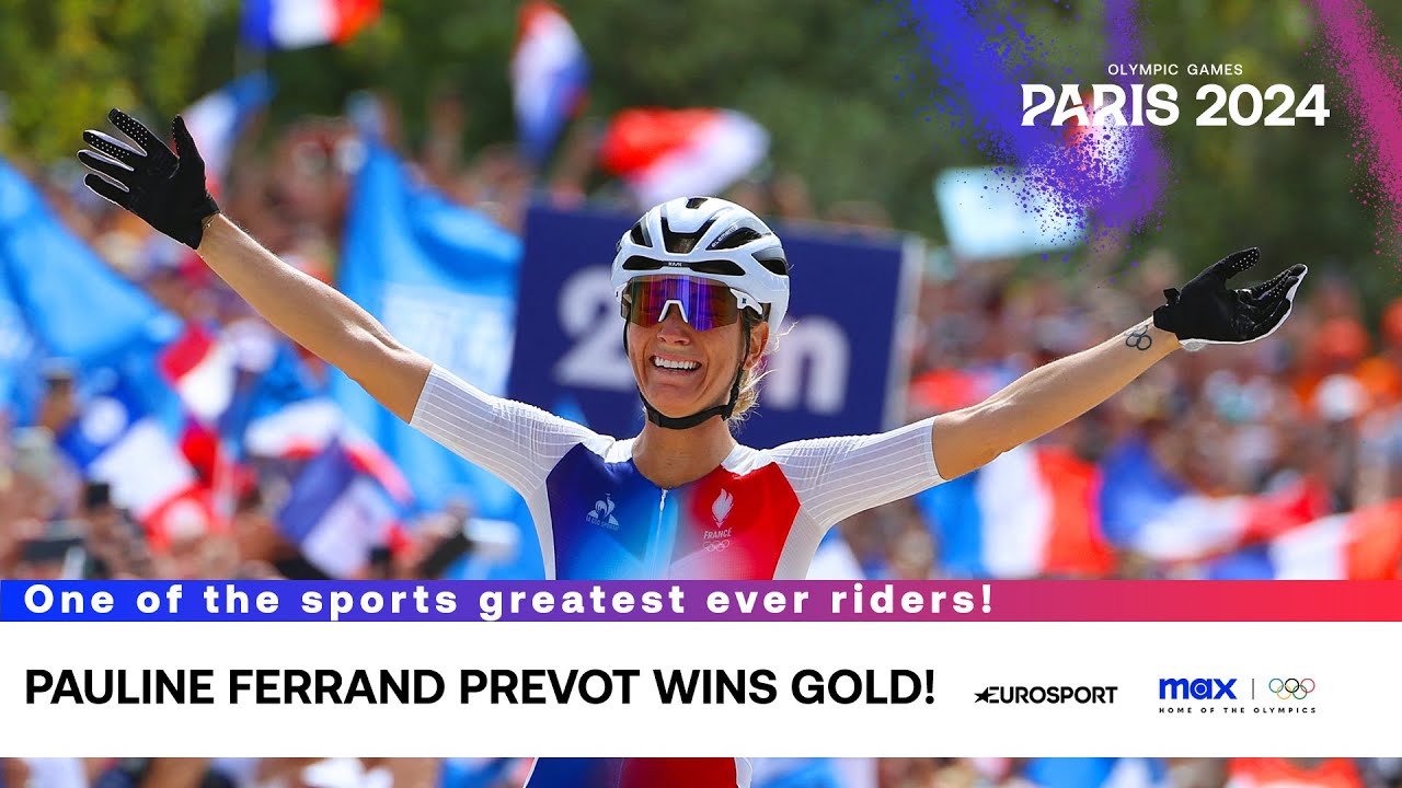 Pauline Ferrand Prevot wins gold! 🥇 | Women's Cross-Country | #Paris2024 #Olympics