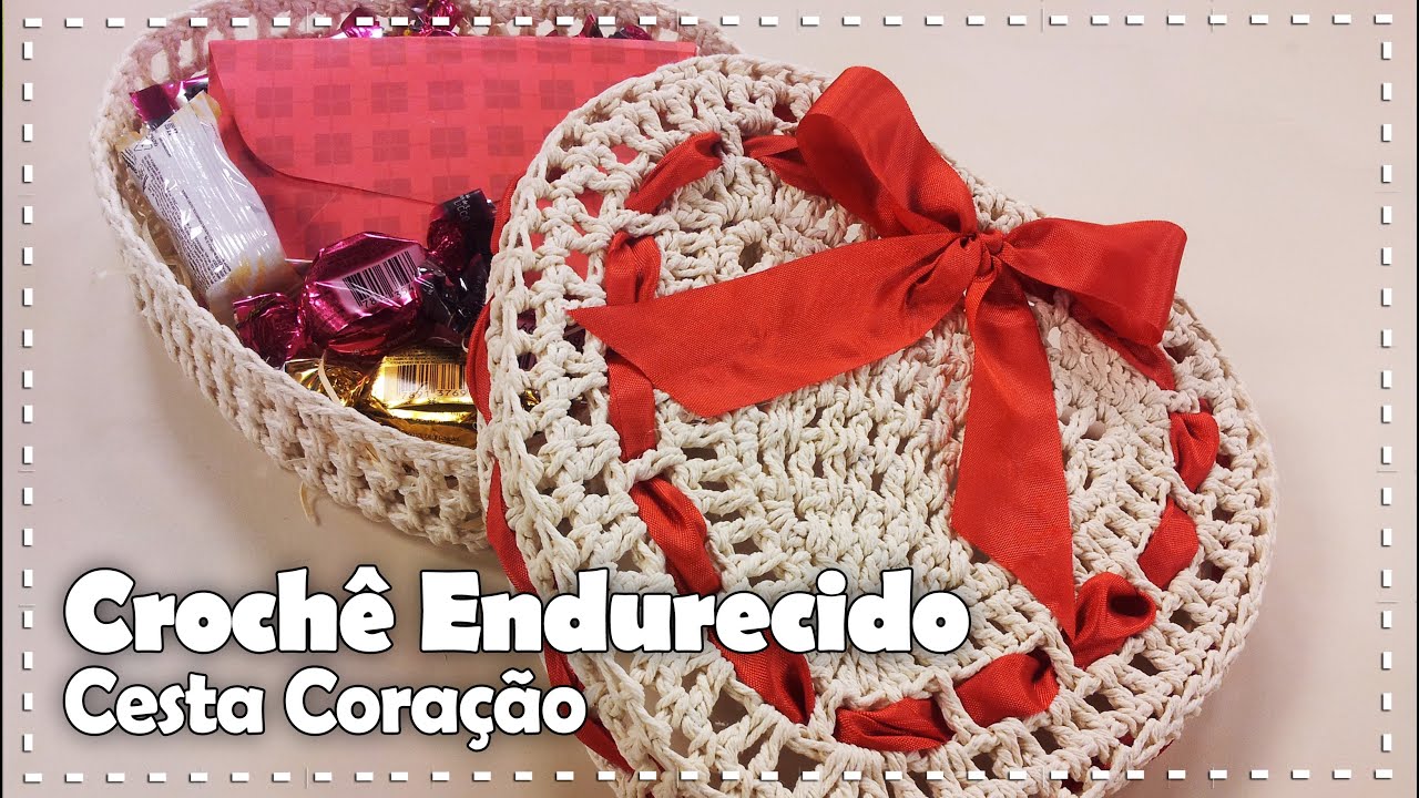 CORAÇÃO EM CROCHÊ ENDURECIDO com Carmem Freire - Programa Arte Brasil - 01/08/2016