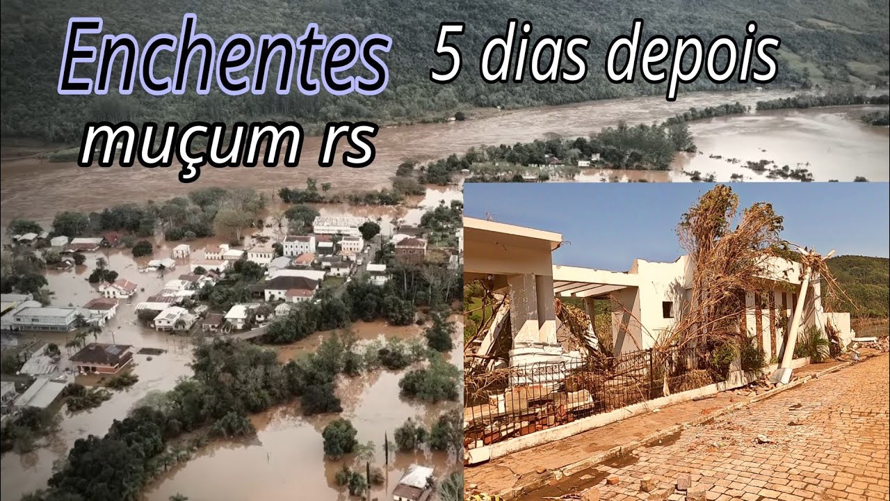 ENCHENTE destrói cidade de muçum até o cemitério foi levado pelas águas