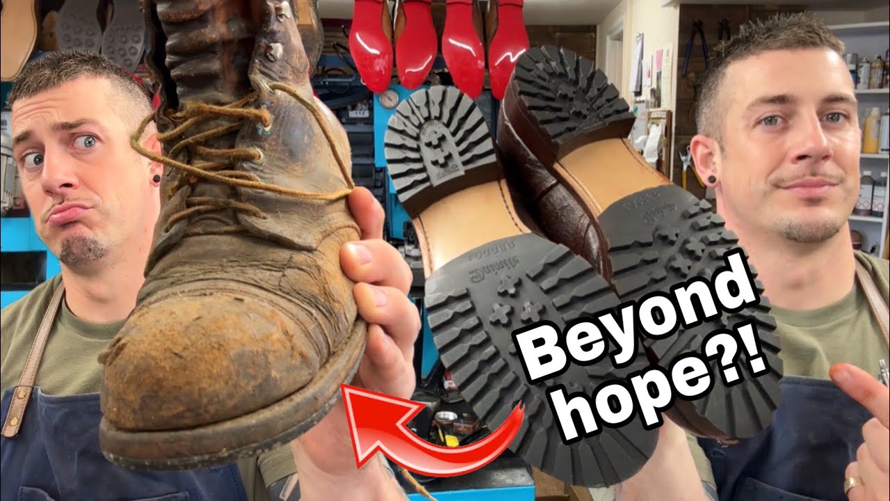Rescuing 50 year old Red Wing Iron Rangers - Vintage shoe repair!