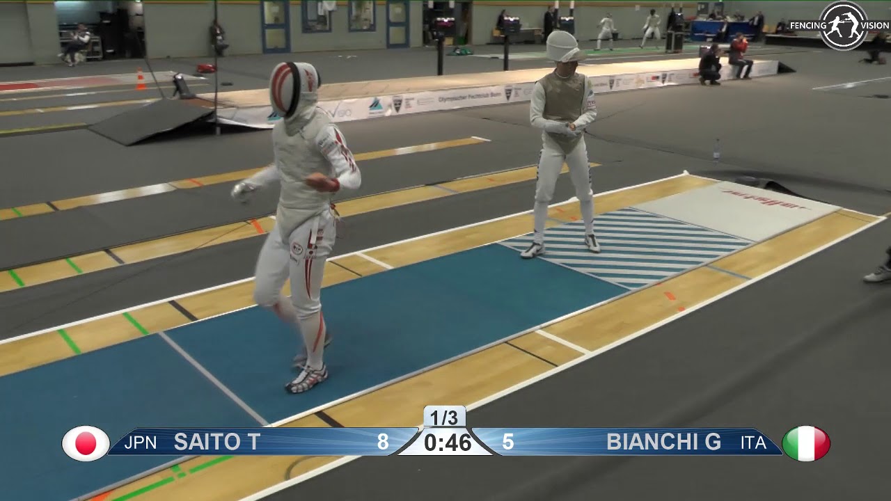 2018 138 T32 02 M F Individual Bonn GER WC BLUE BIANCHI ITA vs SAITO JPN