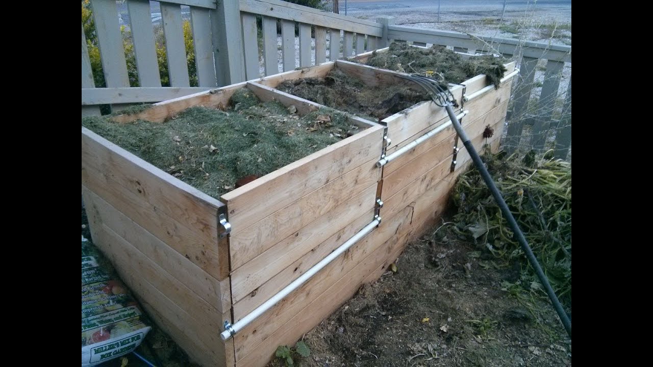 Make A Compost Bin Part 1 - Build The Rear And Side Walls