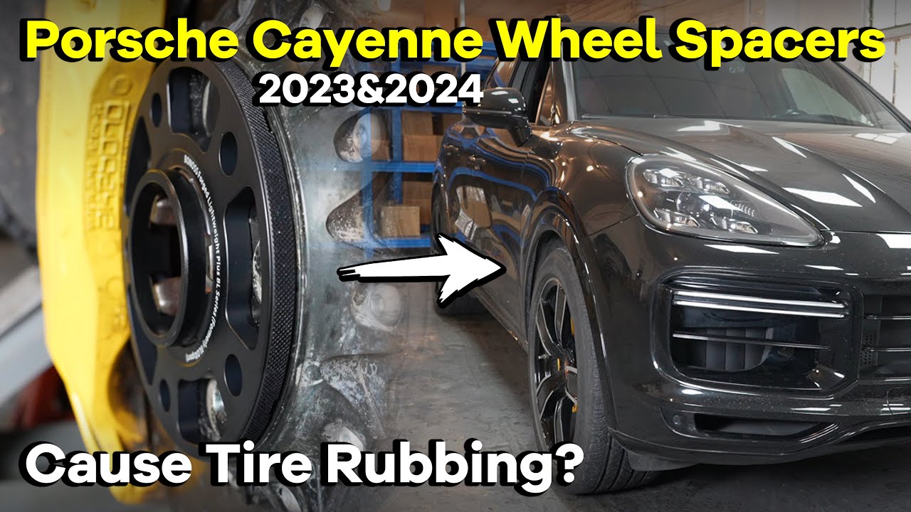 New Porsche Cayenne 2023/2024 Accessories|Do Wheel Spacers Cause Tire Rubbing?|BONOSS 15mm Spacers