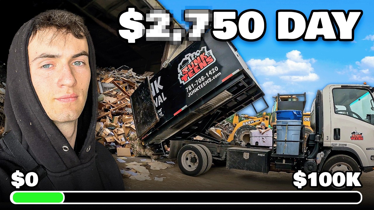 $0 to $100k Junk Removal Challenge as TEENS - Week 5