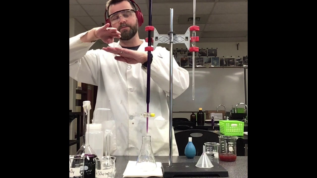 Redox titration experiment