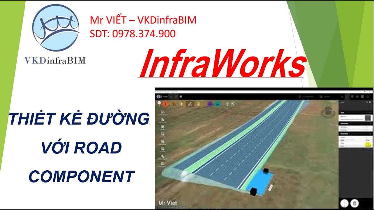 INFRAWORKS -  Road design with road component (THIẾT KẾ ĐƯỜNG VỚI ROAD COMPONENT)