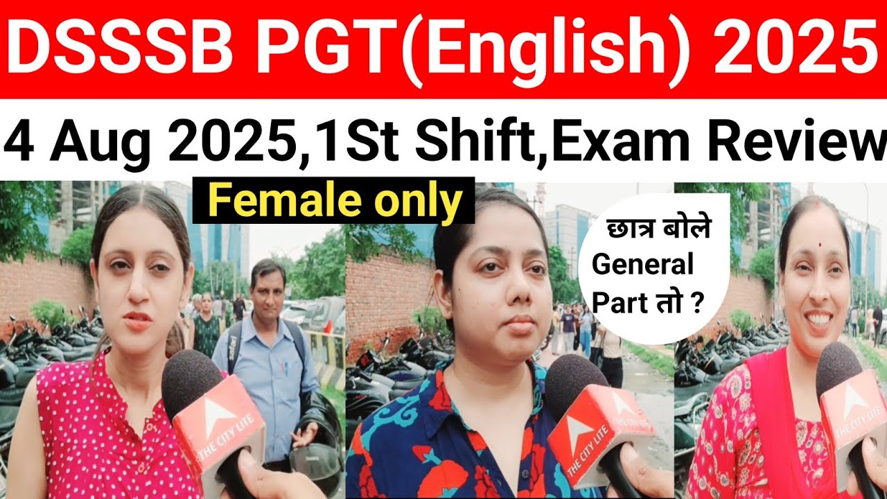 DSSSB PGT(English) Exam Review 2025#DSSSB PGT(English)exam analysis today 2025
