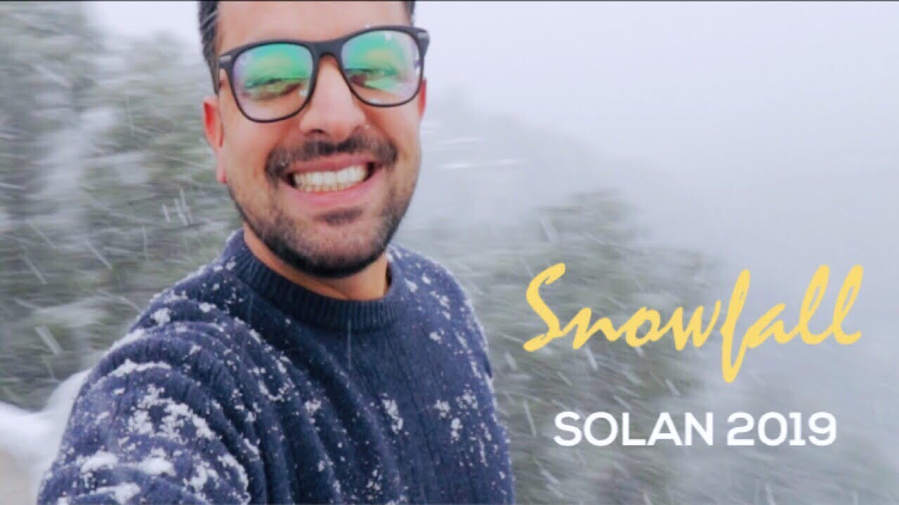 Heavy snowfall in Solan after long time ❄️☃️ (Short Video)