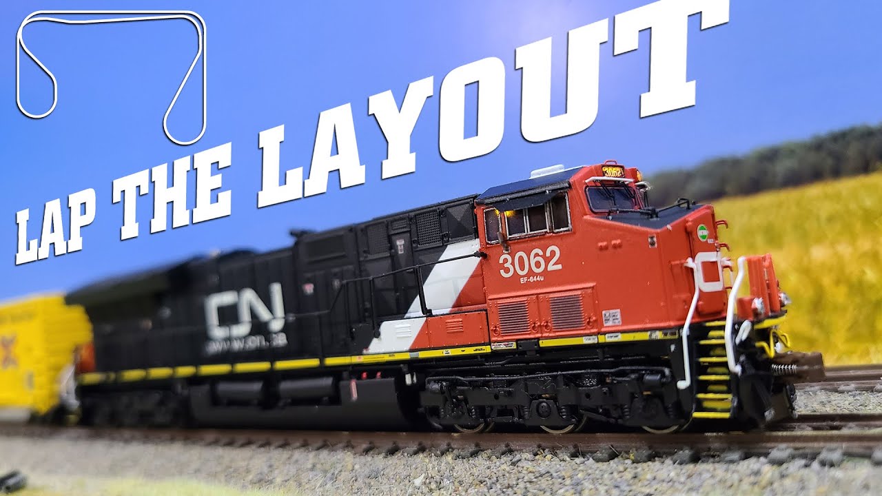 N Scale Layout Update 29 - How long to do a lap of the layout?