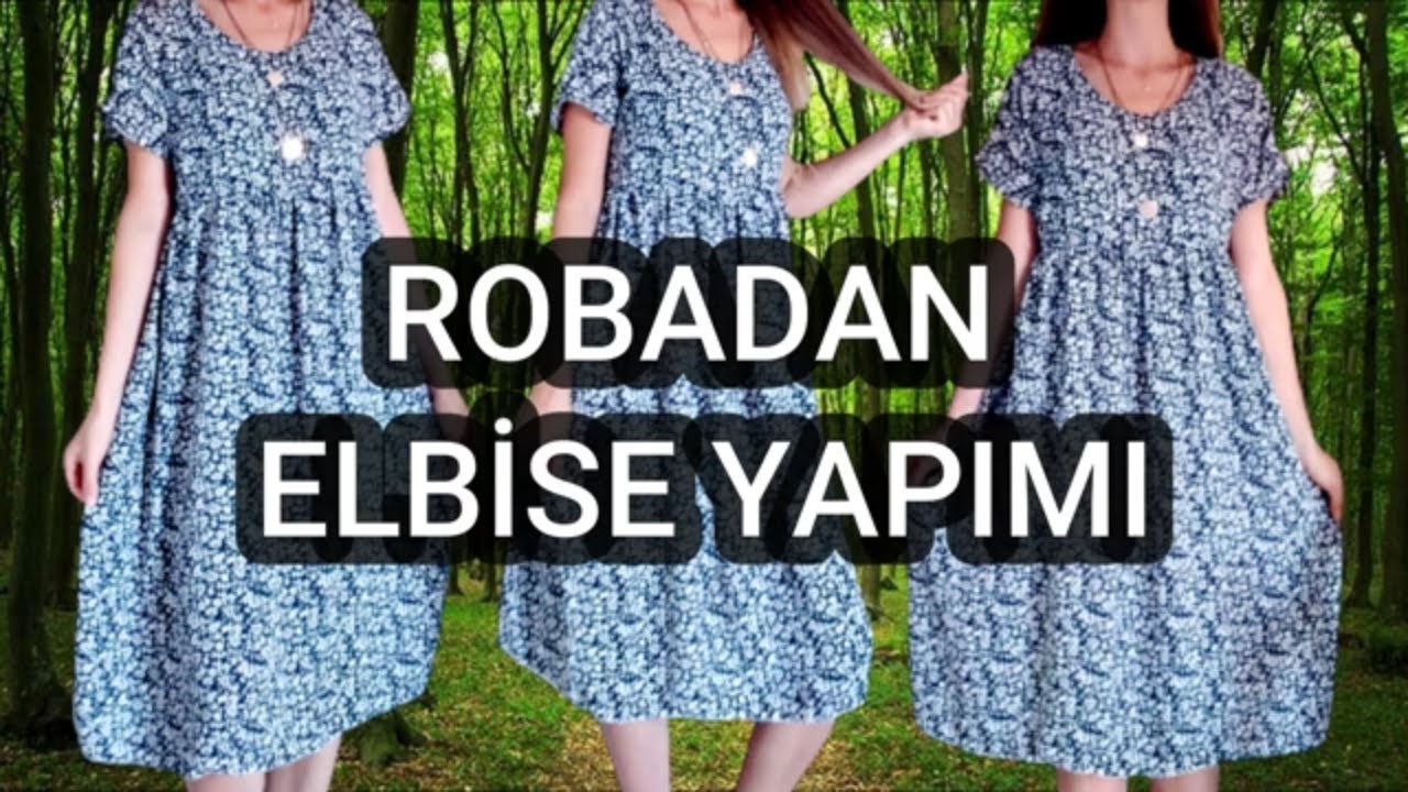Robadan Elbise Yapımı / Yoke Dress DIY