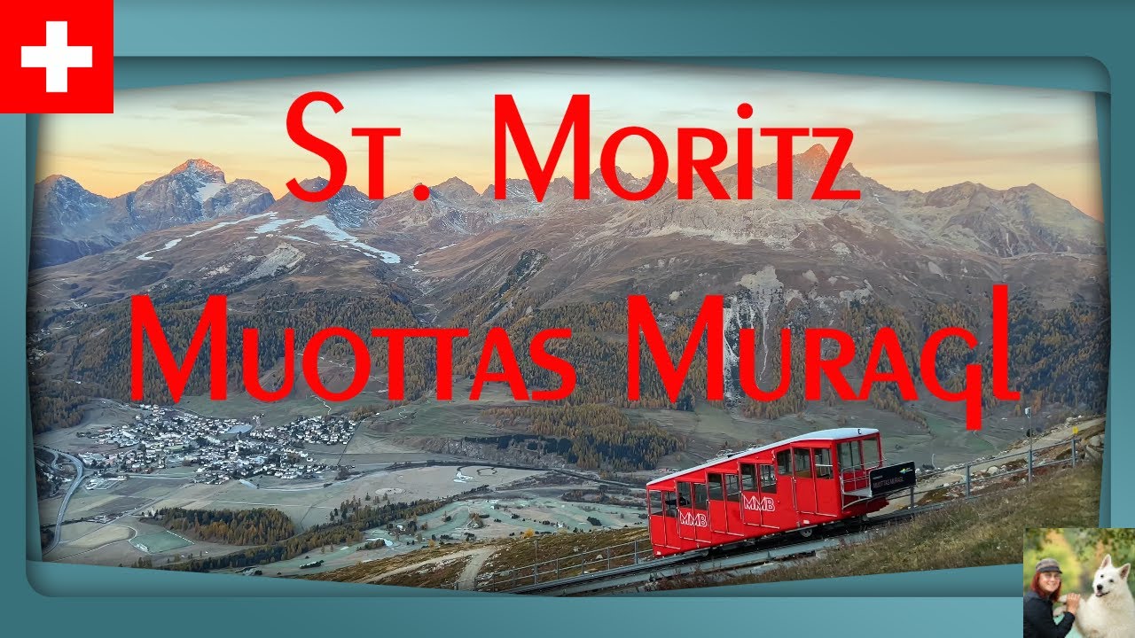 Beautiful autumn in Muottas Muragl - St. Moritz - Engadin - Switzerland 4K