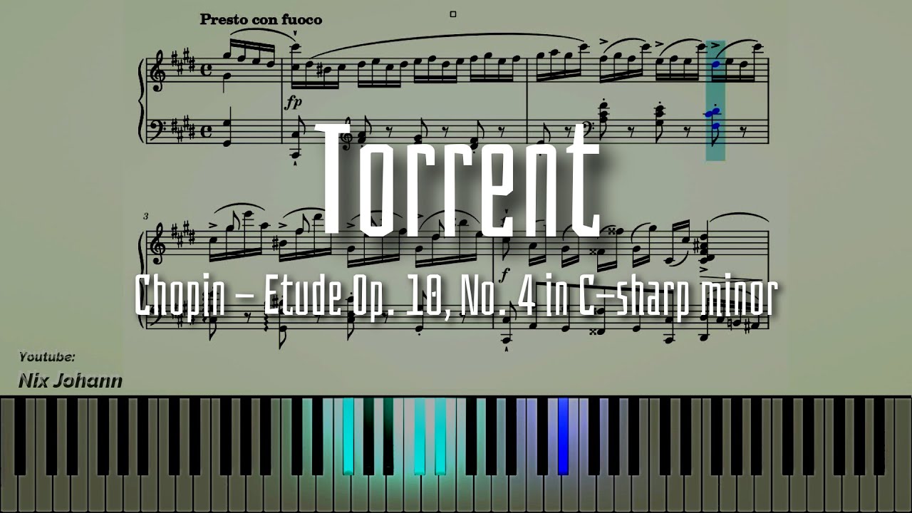 Etude Op. 10, No. 4 (Torrent) - Chopin | Piano Sheet Music