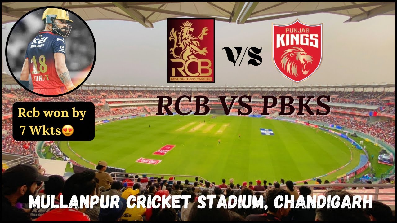RCB vs Punjab Kings IPL Match (2025) in Mullanpur Stadium, Chandigarh Vlog