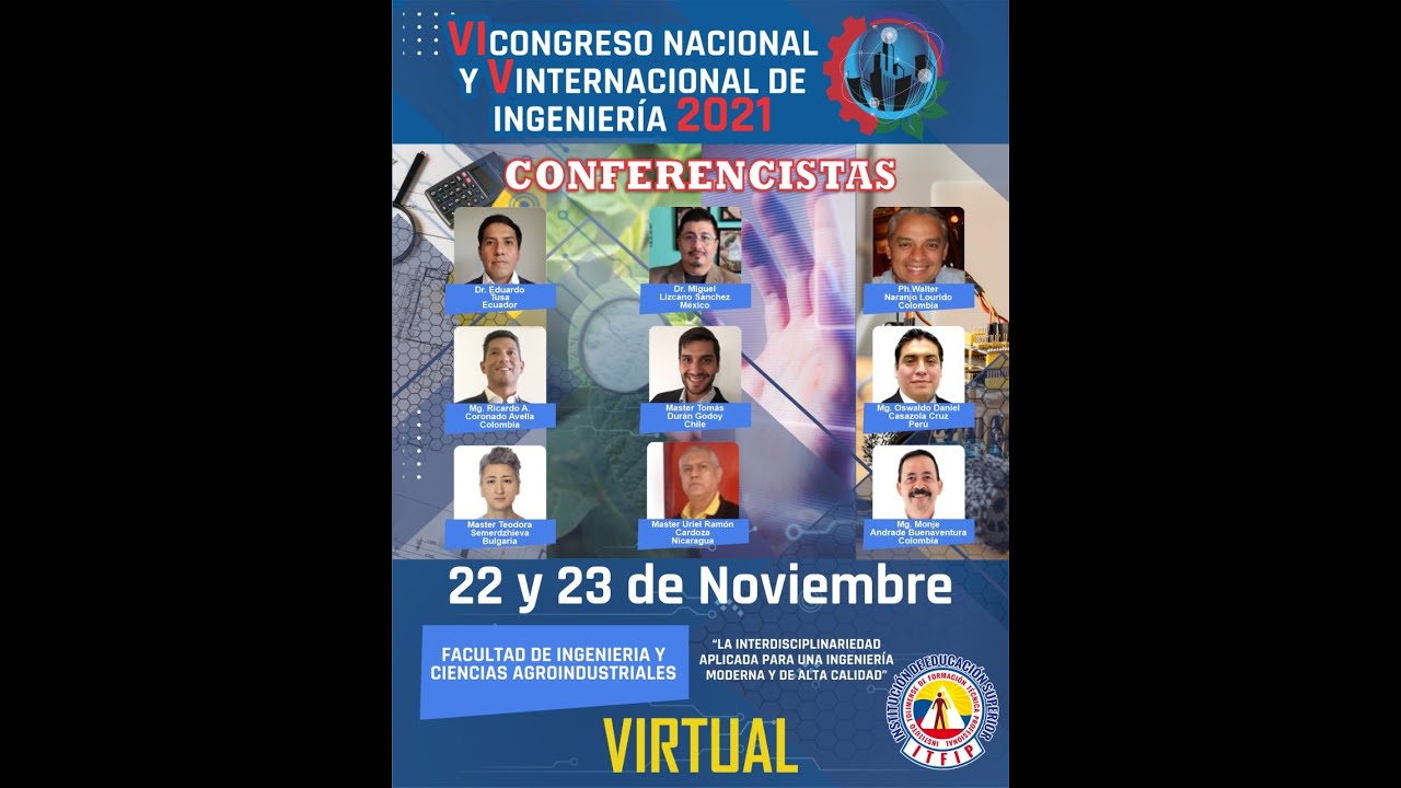 VI Congreso Nacional y V Internacional de Ingeniería - ITFIP 2021