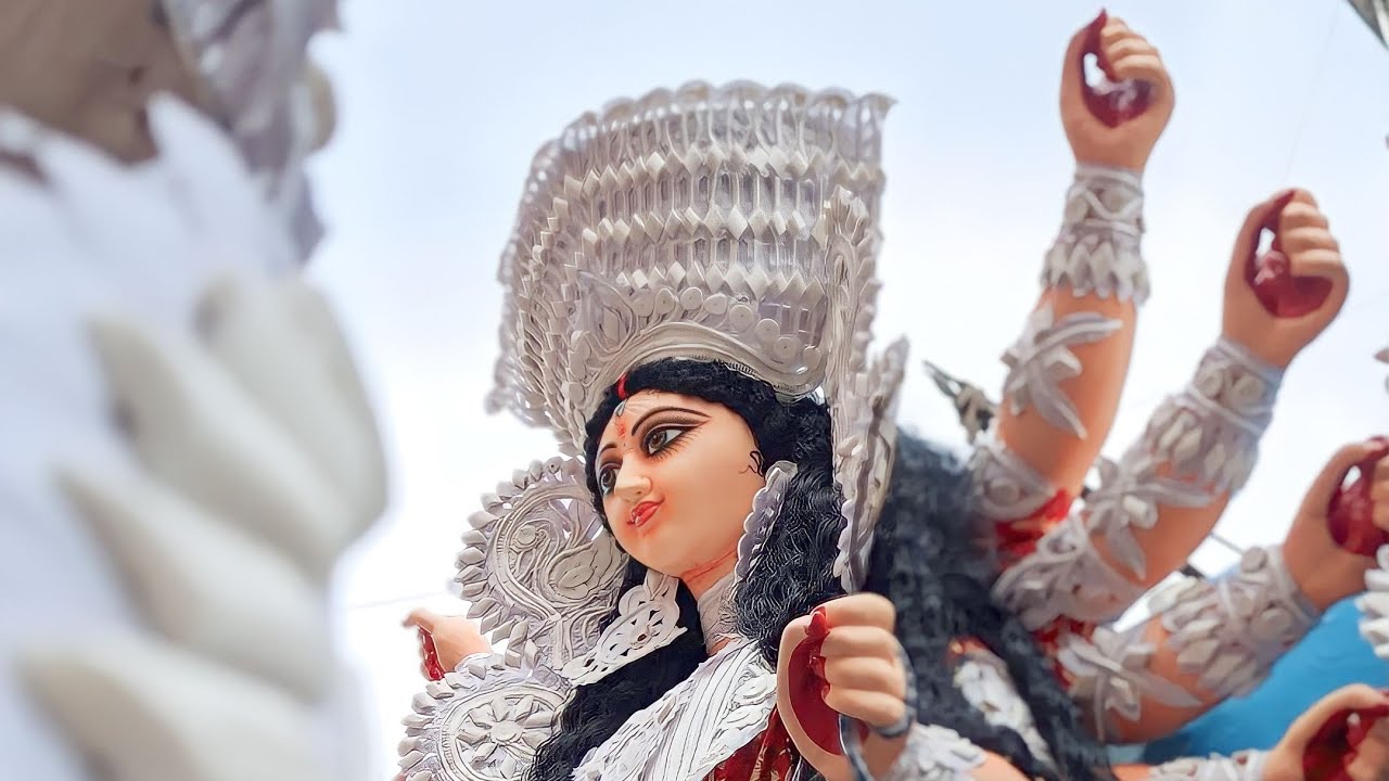 😌🌼Bajlo Tomar Alor Benu || 2023 Durga Puja Agomoni Status 🌼@GLOWSTAR2022287g