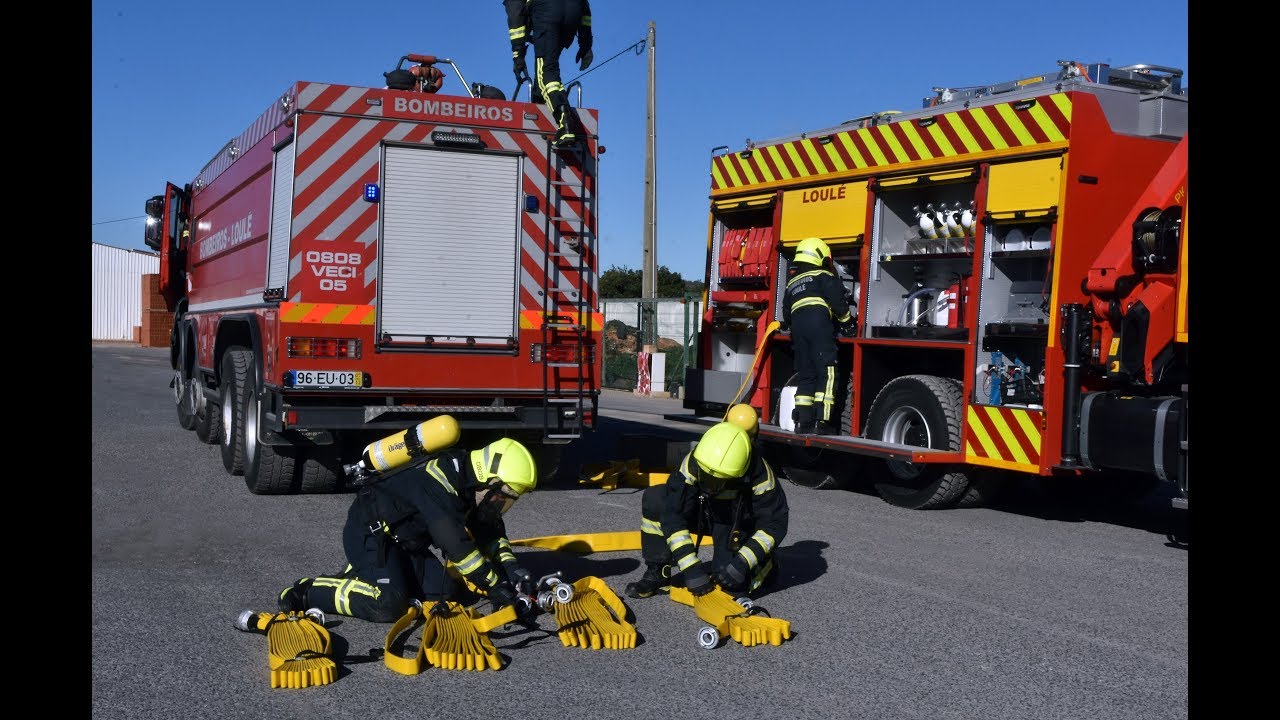 Simulacro Proteção Civil Estação CP Loulé
