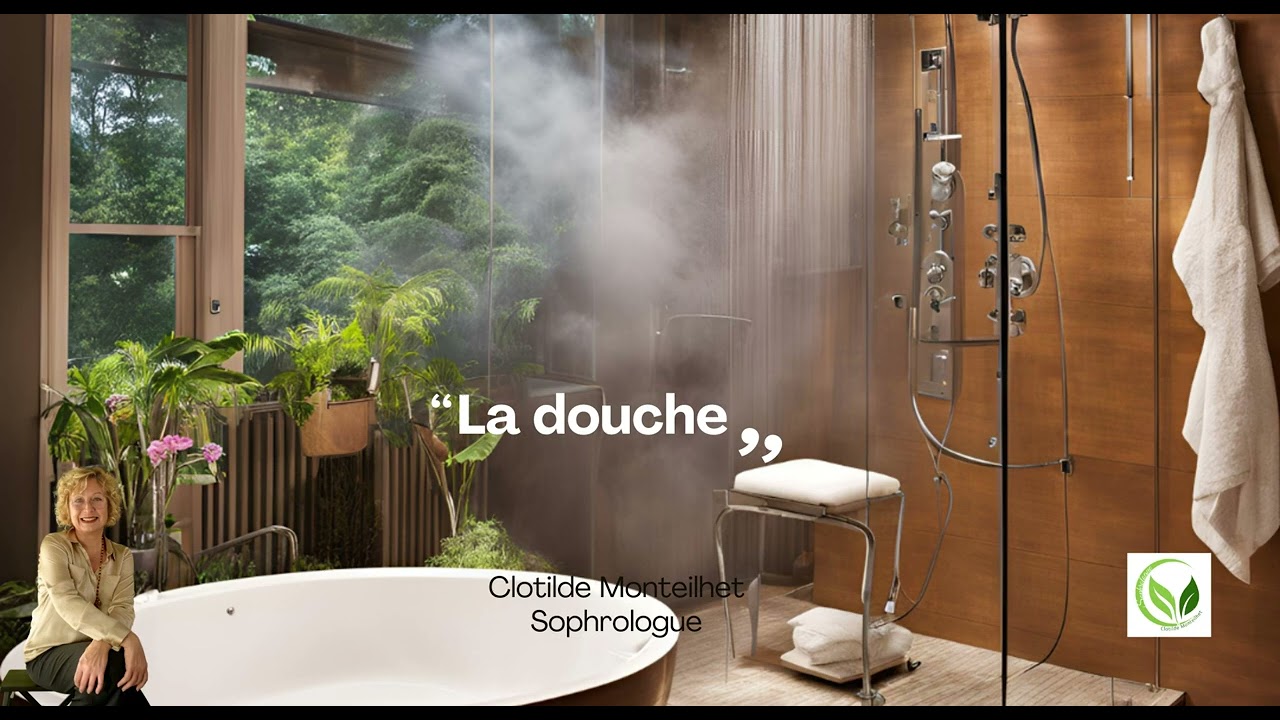 Un moment de détente sous une douche