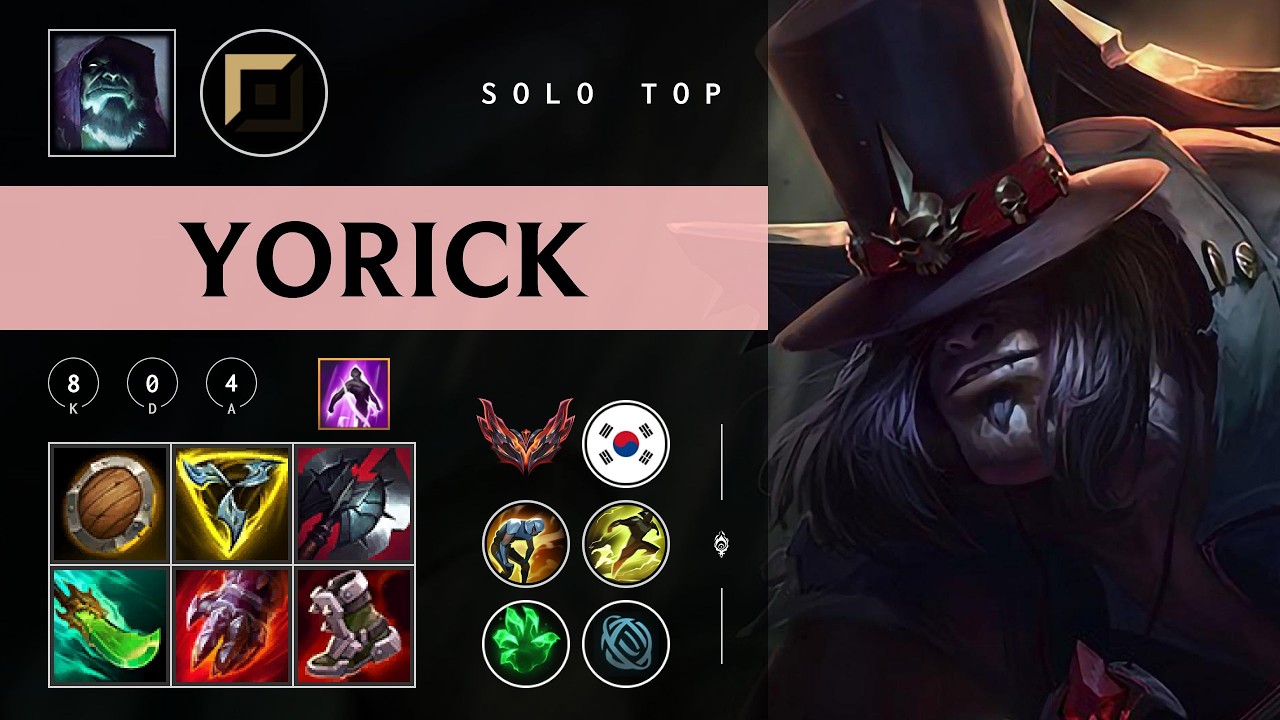 Yorick Top vs Tryndamere - KR Grandmaster Patch 26.04