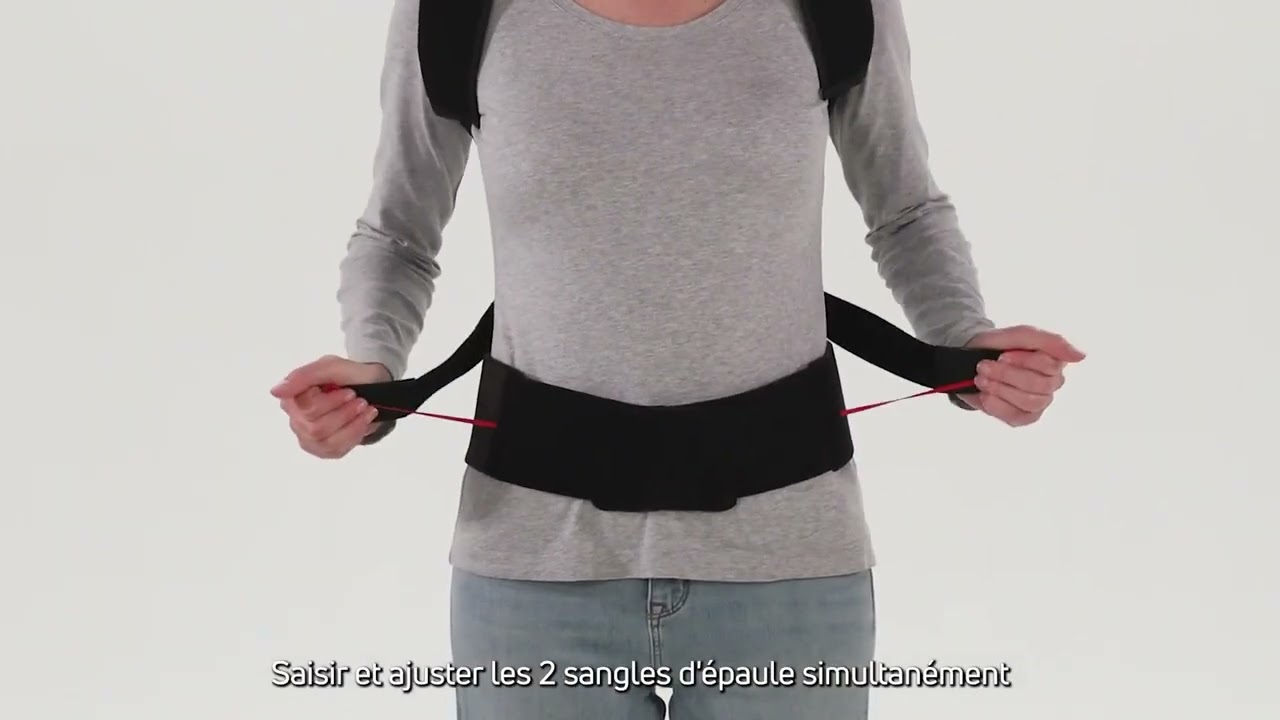 Orthèse dorsale DonJoy Spinostrap   Mise en place