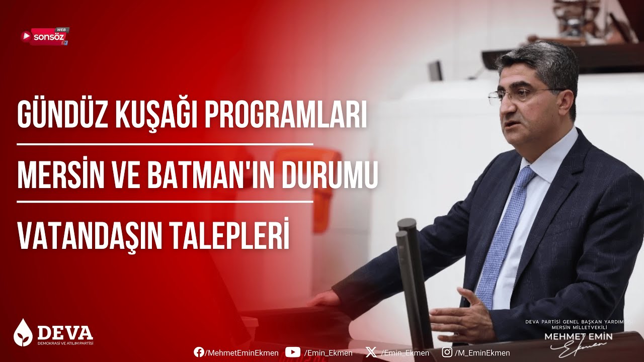 Gündüz Kuşağı Programları | Mersin ve Batman'ın Durumu | Vatandaşın Talepleri | Batman Sonsöz Yayını