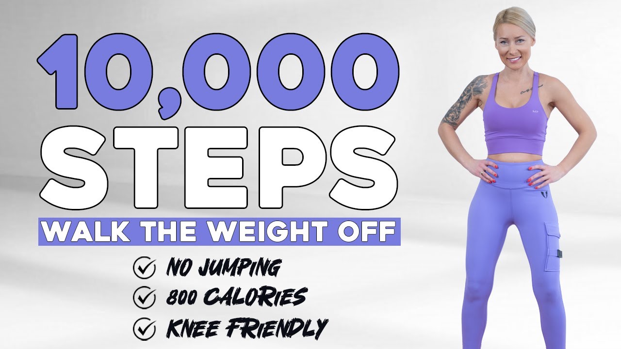 10000 STEPS WALKING WORKOUT | 10K Steps Challenge! 1 Hour Fat Burning Endurance Knee Friendly