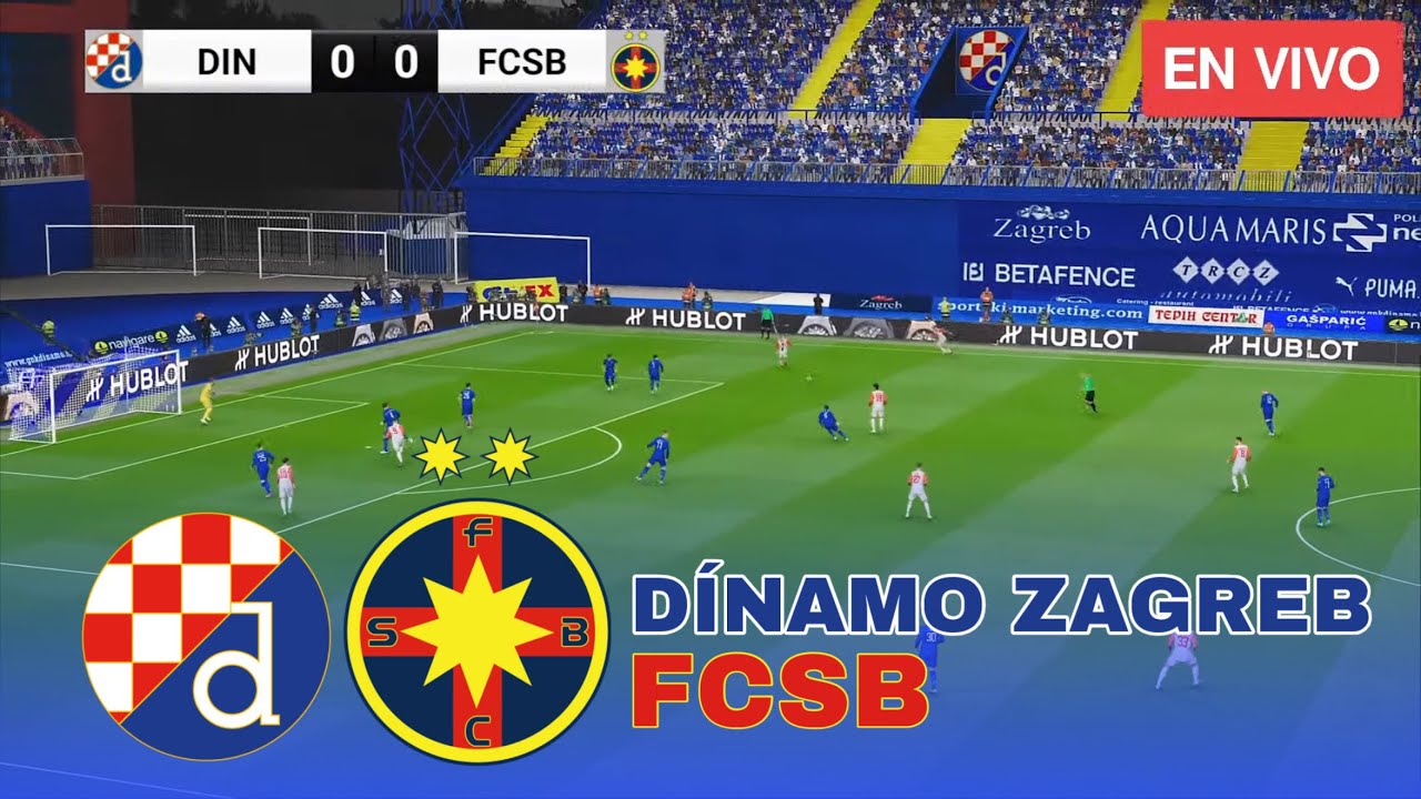 Dinamo Zagreb vs FCSB Europa League 2026 Match PES 21 Simulation