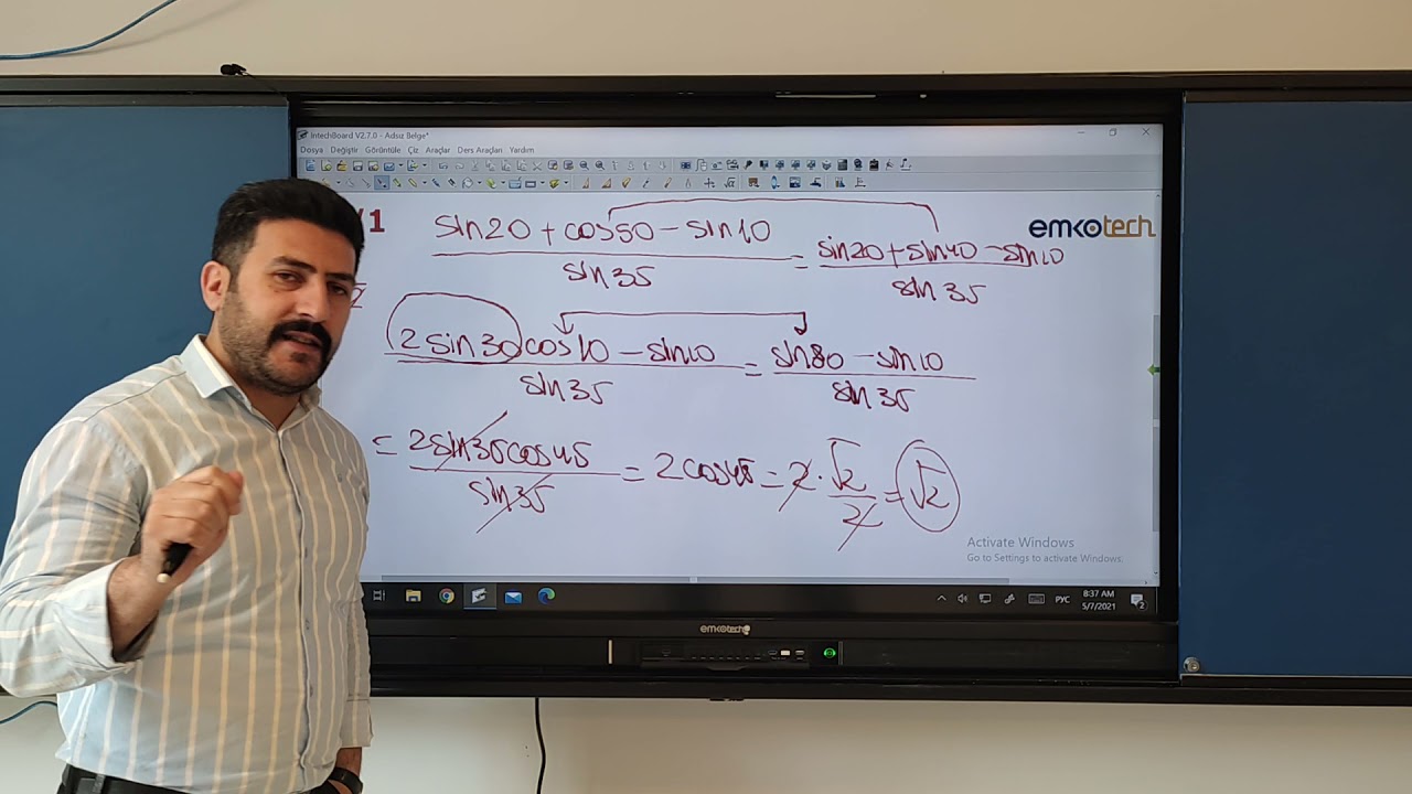 Triqonometrik funksiyaların hasilinin cəmə və cəminin hasilə çevrilməsi.|Triqonometriya.(2021)