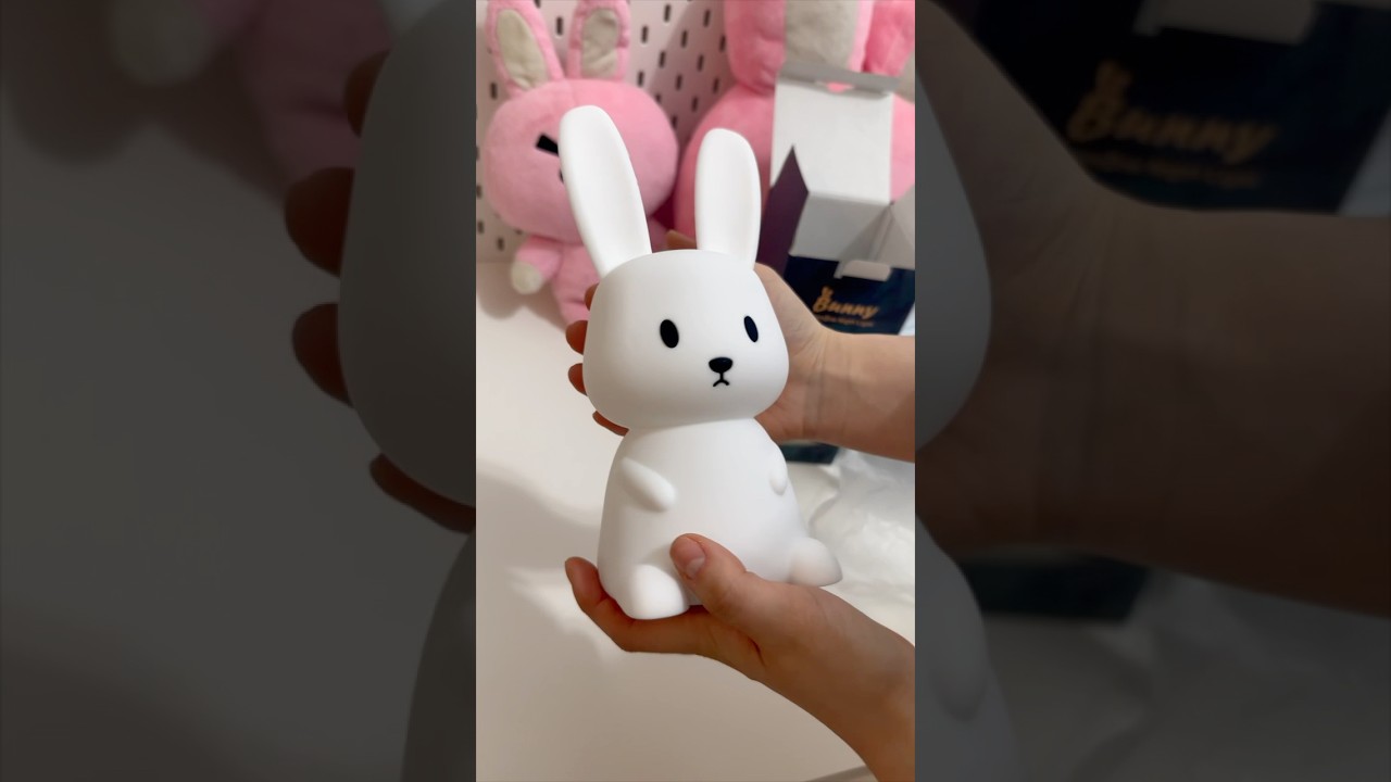 Night Light Unboxing! Cute Bunny Silicone Lamp for Ultimate Cozy Vibes! 🐰✨