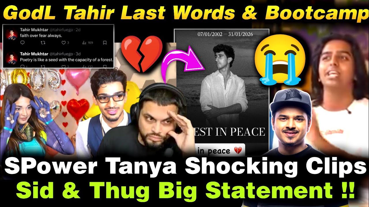 GodLike Reply On Tahir Passes & Tahir Bootcamp Incident 💔SPower Tanya 😭GodL S8ul Creator Statement 💔