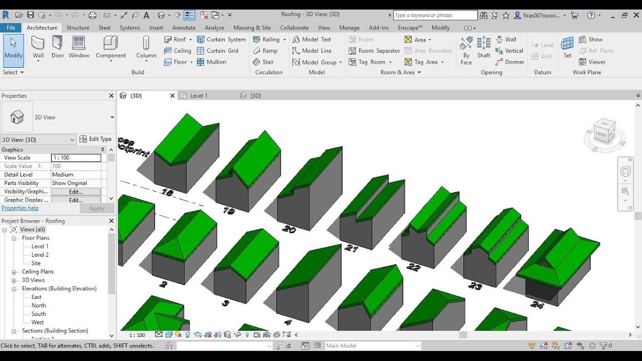 Revit Architecture - Extras _ Roofs 03