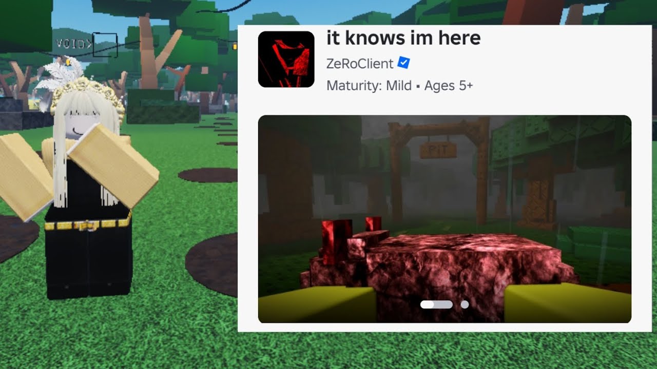 Playing 'it knows im here'. (Pixel voice made by me) 