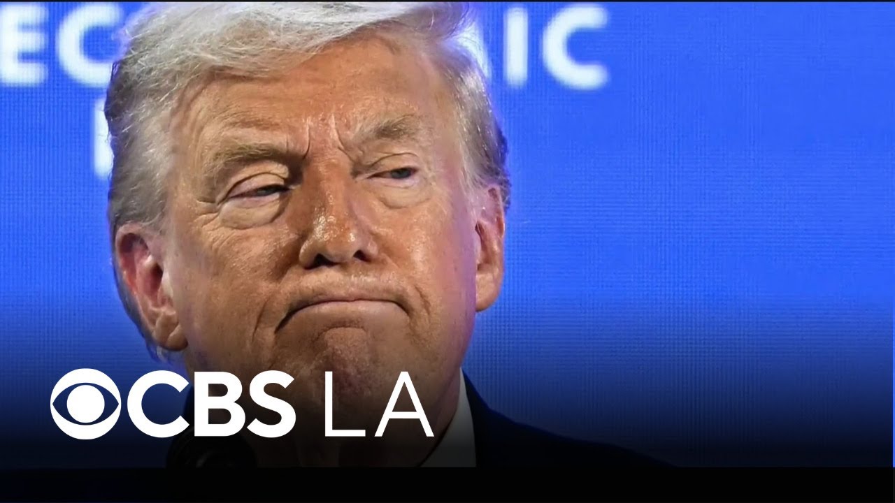 Trump criticizes Newsom during Switzerland trip, announces potential deal for Greenland