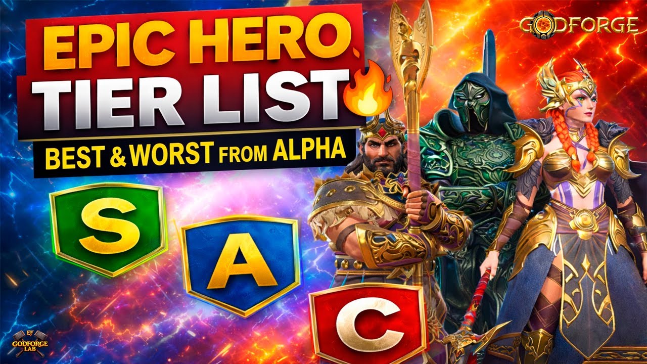 🏆EPIC HERO TIER LIST 🔥 Best & Worst from Alpha Godforge