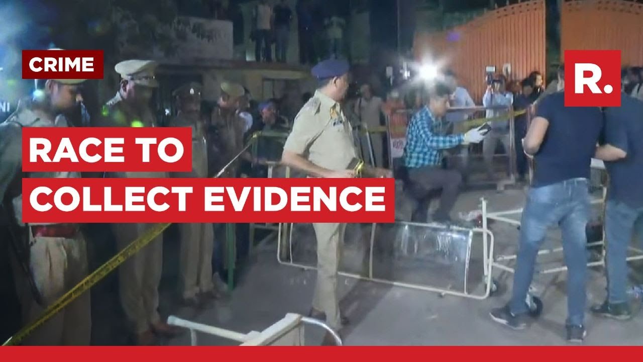 Atiq Ahmed shot dead: Doctors & Forensic evidence teams examine crimescene
