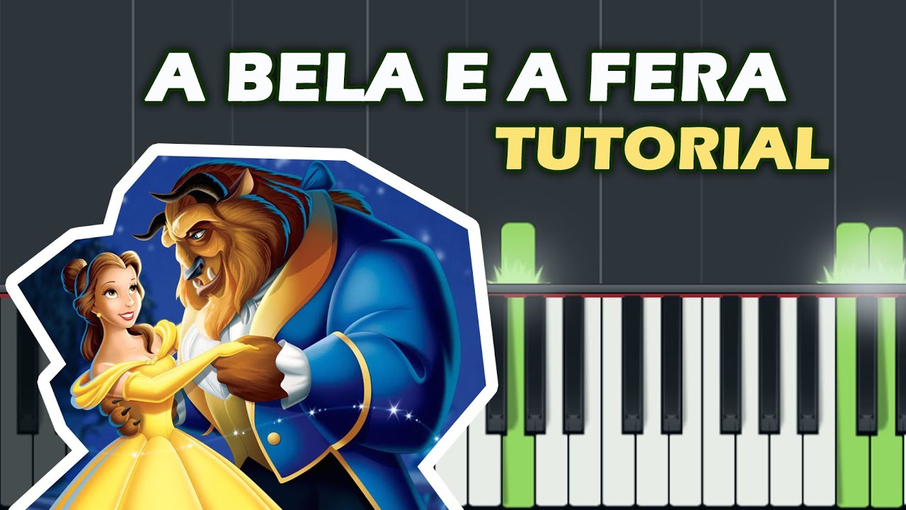 A Bela e a Fera - Beauty And The Beast | Tutorial - Easy Piano - Super Fácil - Simplificado