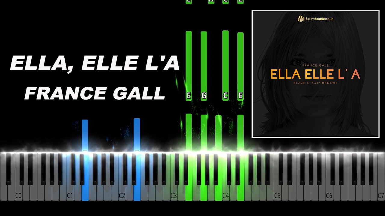 France Gall - Ella, elle l'a Piano Tutorial