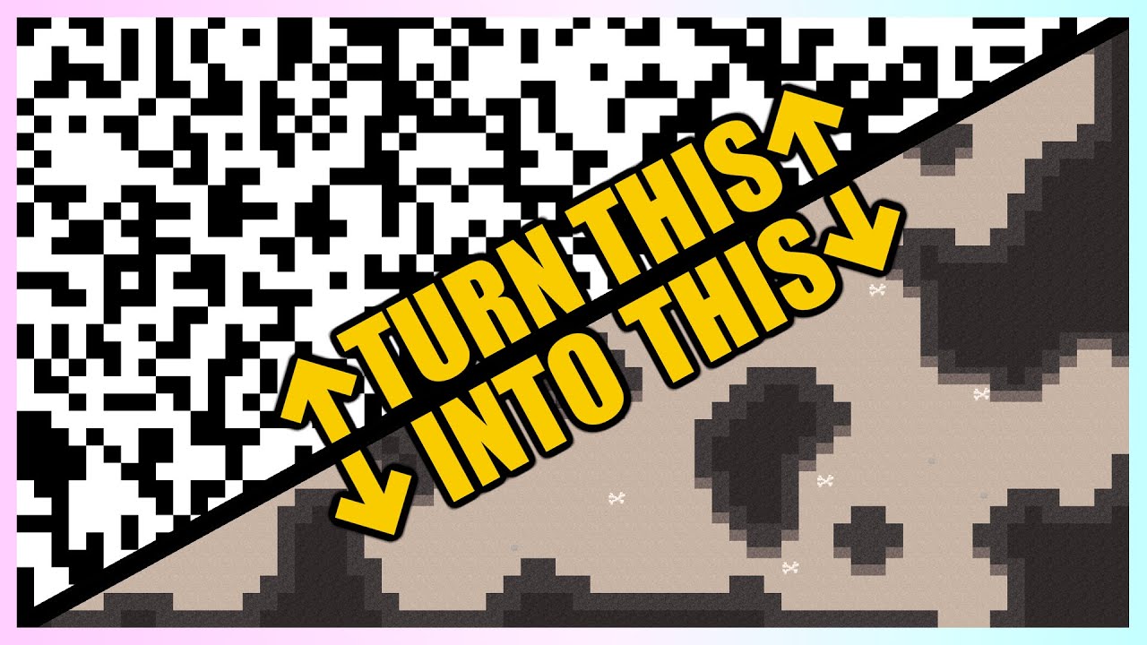 Caves Generation that ANYONE can do! (Cellular automata caves in P5js)