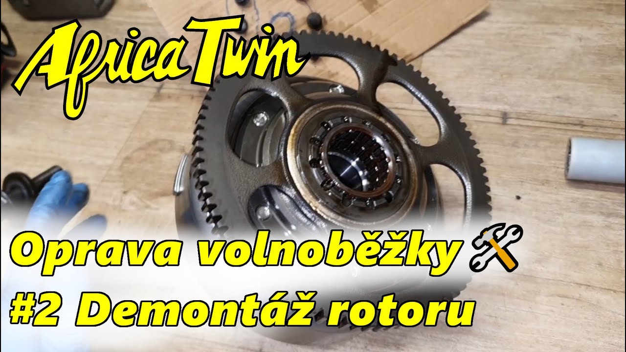 Africa Twin - Oprava volnoběžky - Část #2 Demontáž rotoru zapalování