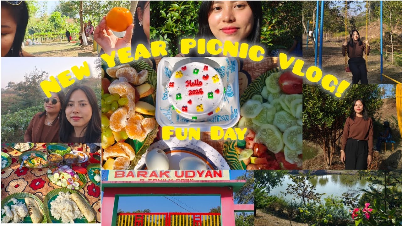 PICNIC VLOG||Barak Udyan da picnic chatluba yam nungyraga laka🥰||Cha bagan dasu changthokure.