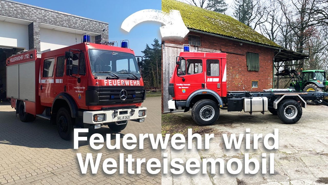 Umbau des Mercedes Benz 1224 4x4: Vom Feuerwehr LKW zum Weltreisemobil | Teil 1 🚒