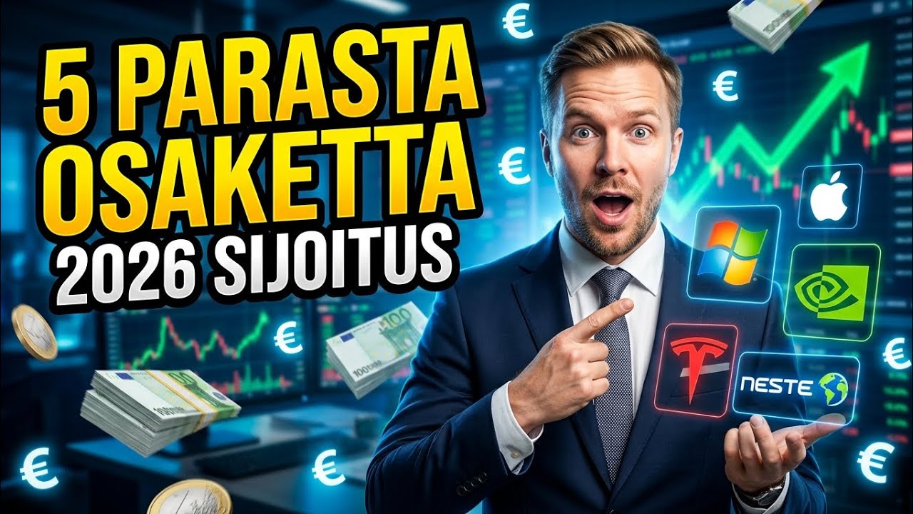 5 Parasta Osaketta Vuodelle 2026 &ndash; N&auml;ihin Yrityksiin Sijoittajat Katsovat Nyt