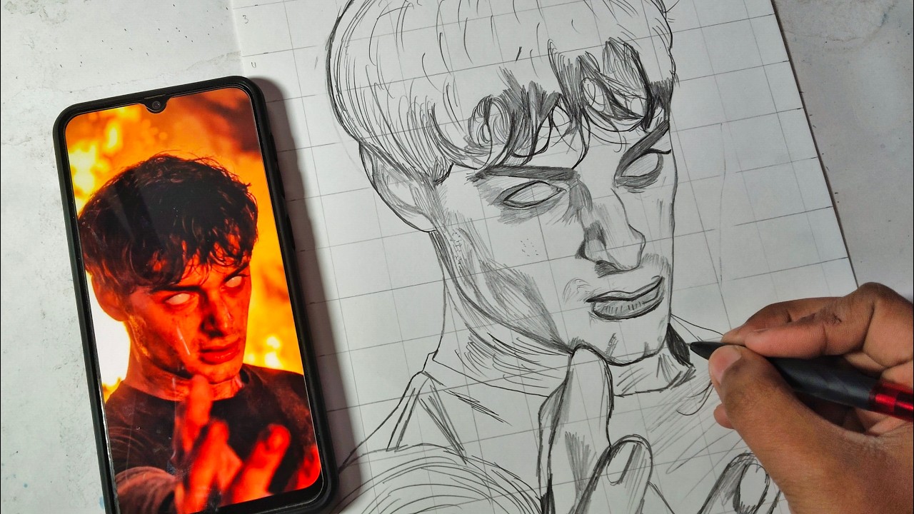 How to Draw Will Byers Drawing, Noah Schnapp Drawing, Strangers Things, Outline Tutorial 😍
