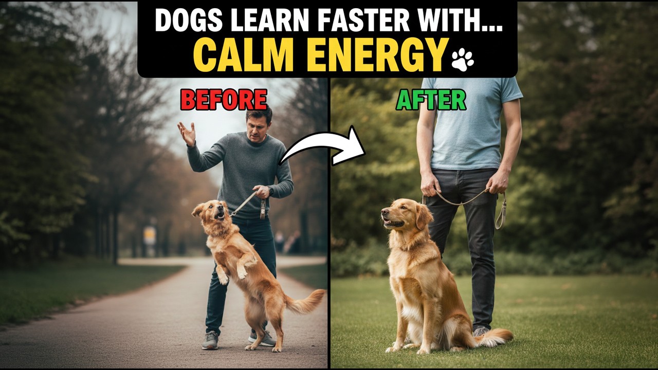 How dogs learn faster using calm energy