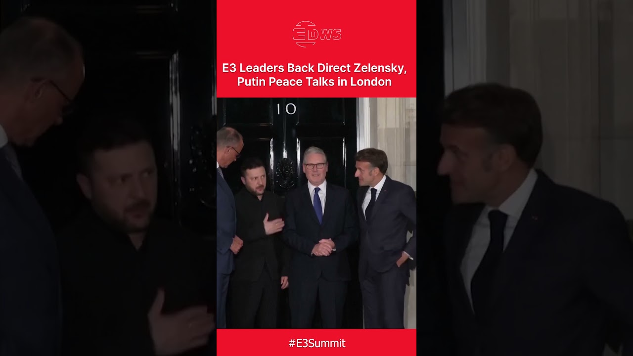 WATCH: E3 Leaders Back Direct Ceasefire Talks Between Ukraine and Russia in London | DWS News | AH1C
