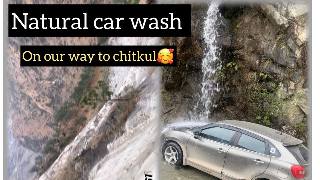 Natural car wash🥰 || Winter Spiti || @ExploreTheUnseen2 @jattprabhjot @souravjvlogs #winterspiti 